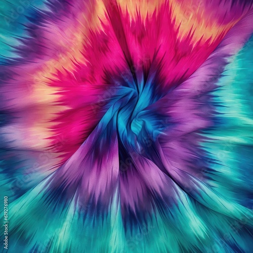 Wallpaper Mural Ikat tiedye pattern with blurred edges in cool colors  Torontodigital.ca