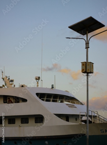 luxury yachts in the port