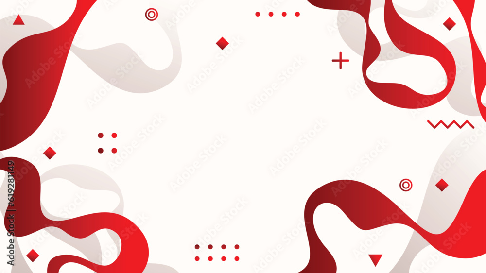Modern stylish red background with blank space modern futuristic