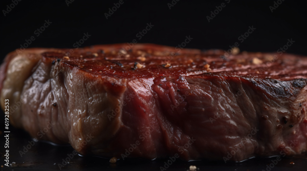 close up of grilled meat food beef steak raw generative ai close up of grilled meat food beef steak raw generative ai