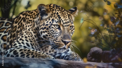 close up of a leopard