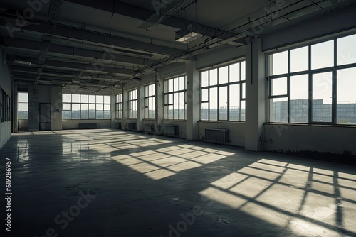 Empty Office Interior Backdrop Generative AI