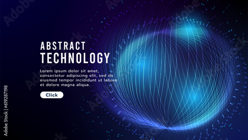 Hi-tech digital technology futuristic circuit digital. Abstract futuristic curve digital line design.Modern futuristic design.Digital landscape pattern technology.Vector illustration.