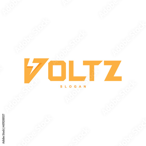 Letter V volt electricity logo design for your brand or business
