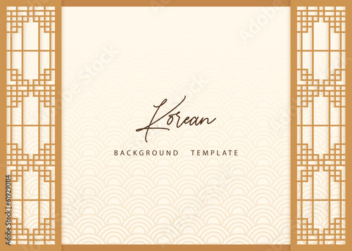 Vector of traditional Korean backgroundVector of traditional Korean background