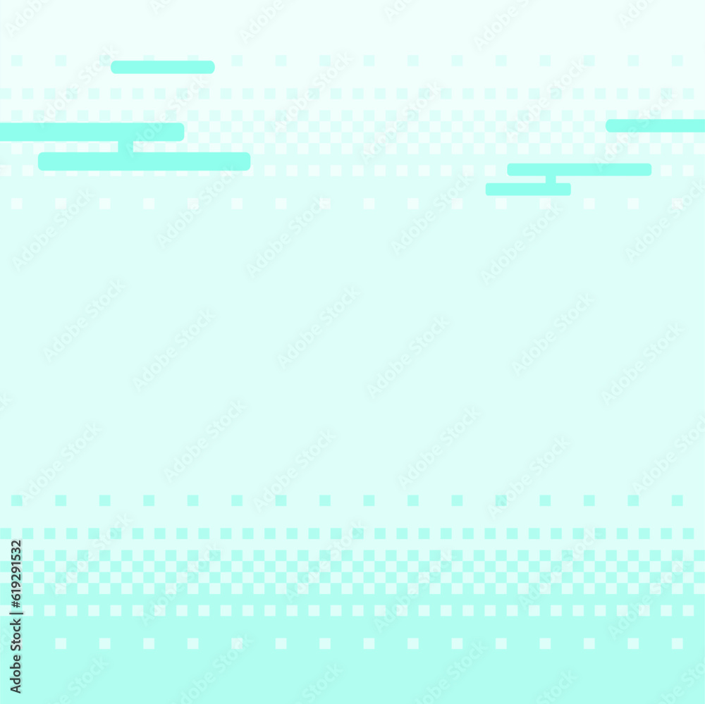 Pixelated Cyan Blue Sky Gradeint Background with Cloudy Illustration Pixelated Cyan Blue Sky Gradeint Background with Cloudy Illustration