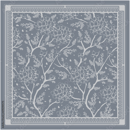 minimalist vintage scarf hijab design