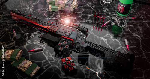 Super sci fi gun for future