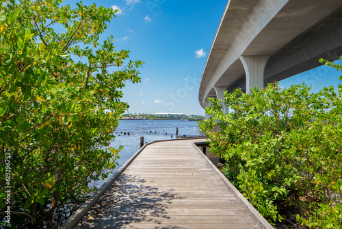 Photo of the Stuart Healthy Trail riverwalk Florida USA