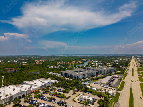 Aerial photo Axis One Apartments new construction