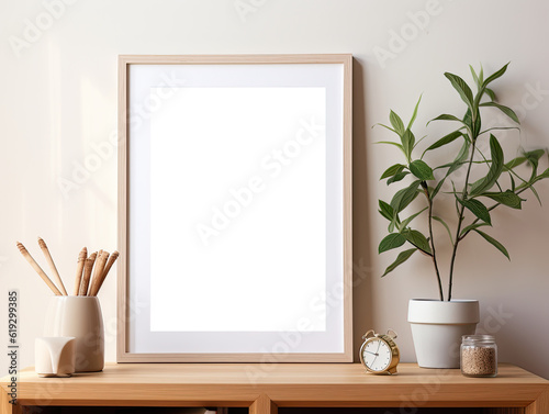 Modern Gallery Wall Poster Frames Mockup | Stylish Artwork Presentation for Interior Design , Showcase Your Artwork with Modern Gallery Wall Poster Frames