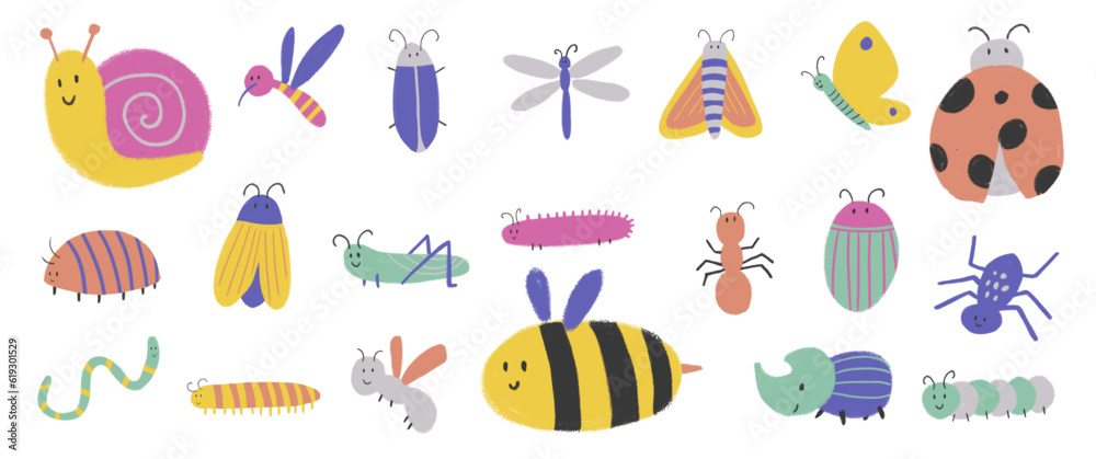 Simple Cute Insect Illustration 2