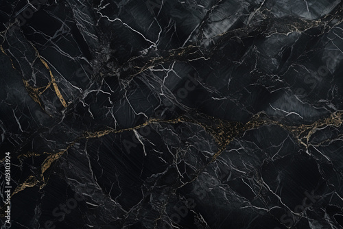 black marble texture background. black marble floor and wall tile. natural granite stone © dewaai