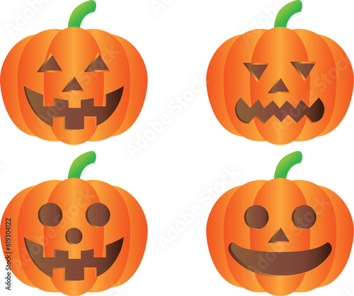 ハロウィンのカボチャのランタン
