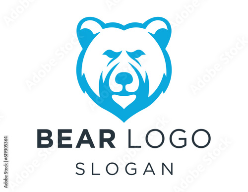 Logo design about Bear on a white background. created using the CorelDraw application.