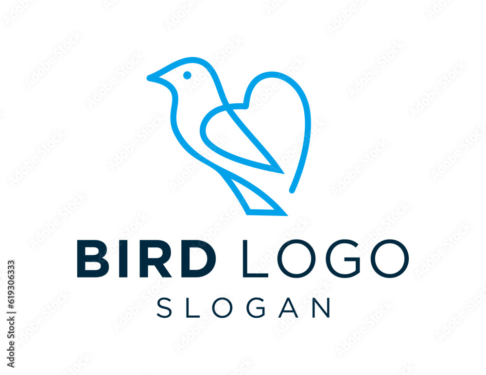 Fototapeta premium Logo design about Bird on a white background. created using the CorelDraw application.