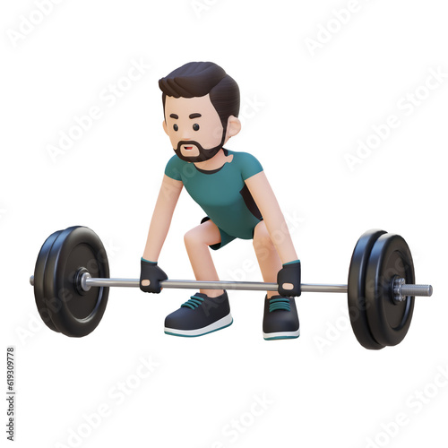 3D Sportsman Character Building Strength and Power with Deadlift Workout