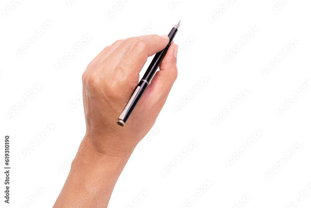 © noppadon - men hand holding a pen at the target - business targeting, aiming, focus concept. white background, isolate. © noppadon - men hand holding a pen at the target - business targeting, aiming, focus concept. white background, isolate.