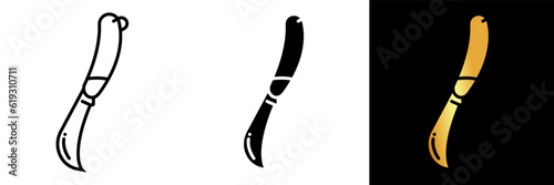 Garden Knife Icon, The Garden Knife icon represents a versatile and essential tool for various gardening tasks.