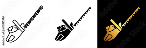 Hedge Trimmer icon represents a versatile gardening tool used for trimming and shaping hedges, shrubs, and bushes.