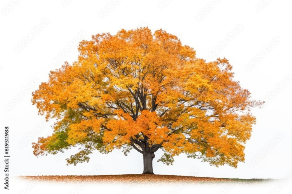 tree with yellow and orange autumn leaves tree with yellow and orange autumn leaves