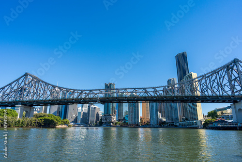 Story Bridge at Kangaroo Point. Brisbane, Australia.