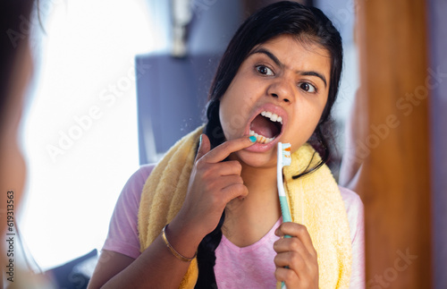 Brushing teeth healthy habit