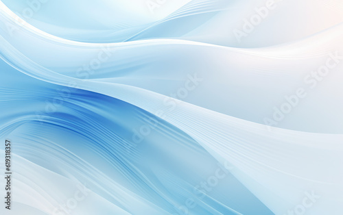 Blue Wavy Abstract Background