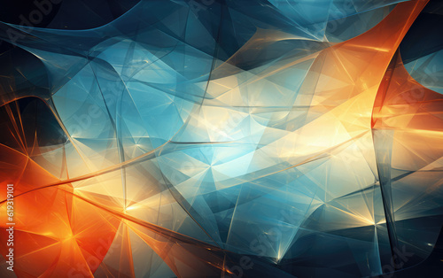 Geometric Volumetric Abstract Background