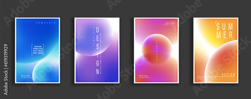 Dynamic geometric fluid shapes, dynamic, flowing and liquid. abstract backgrounds color gradient. applicable for banner design, cover, invitation, party flyer, app, web design, webpages, vector design