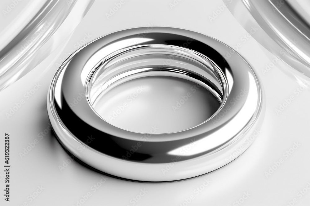 Silver circle with shadow isolated on smoke grey background. Shiny silver circle for any Shinning Luxury product package Graphic. Generative AI. Silver circle with shadow isolated on smoke grey background. Shiny silver circle for any Shinning Luxury product package Graphic. Generative AI.