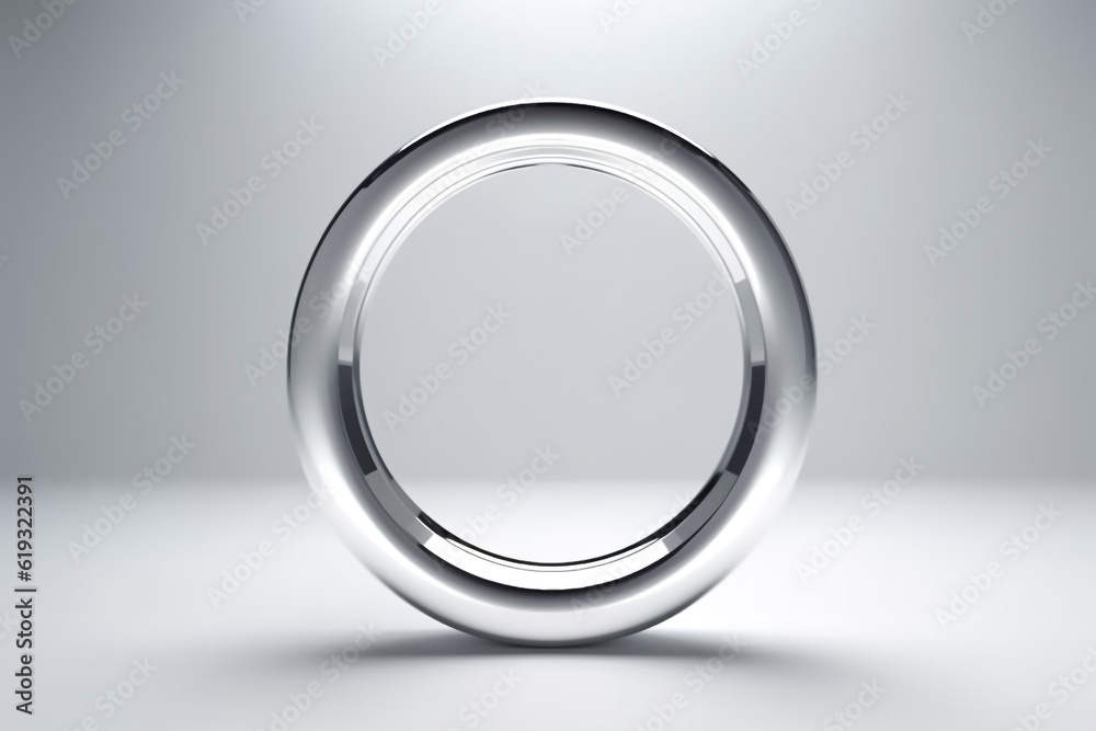 Silver circle with shadow isolated on smoke grey background. Shiny silver circle for any Shinning Luxury product package Graphic. Generative AI. Silver circle with shadow isolated on smoke grey background. Shiny silver circle for any Shinning Luxury product package Graphic. Generative AI.