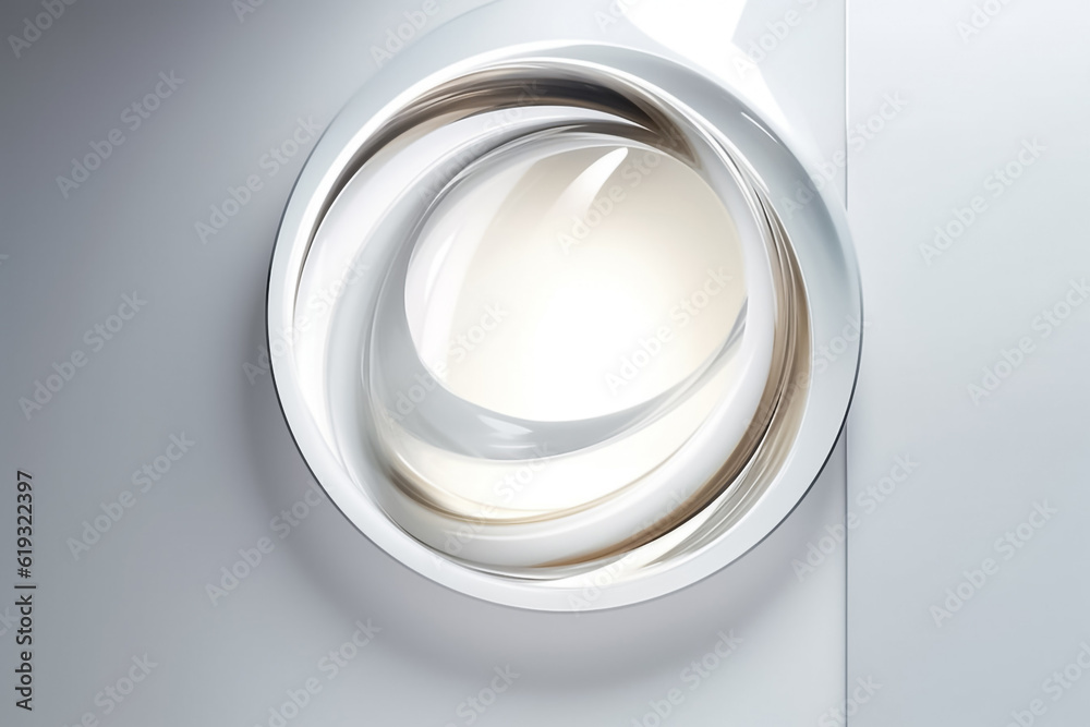 Silver circle with shadow isolated on smoke grey background. Shiny silver circle for any Shinning Luxury product package Graphic. Generative AI. Silver circle with shadow isolated on smoke grey background. Shiny silver circle for any Shinning Luxury product package Graphic. Generative AI.