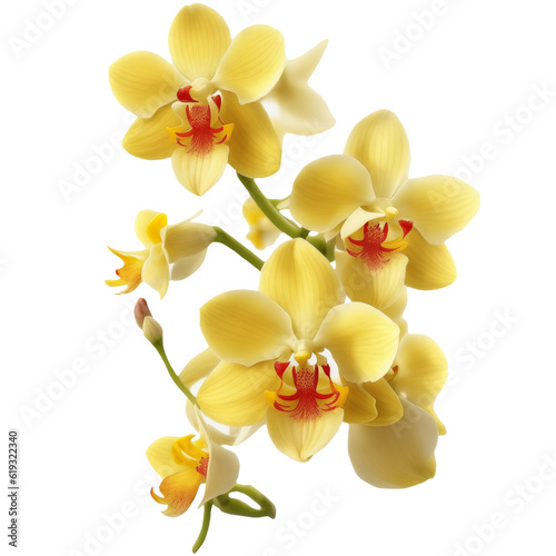 Discover the magic of nature s beauty with yellow orchid inspired illustrations.