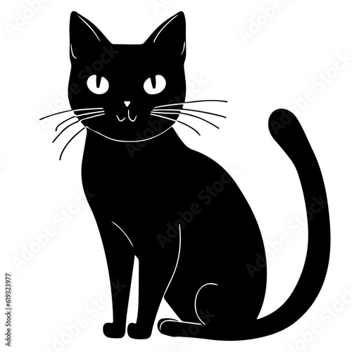 black and white cats