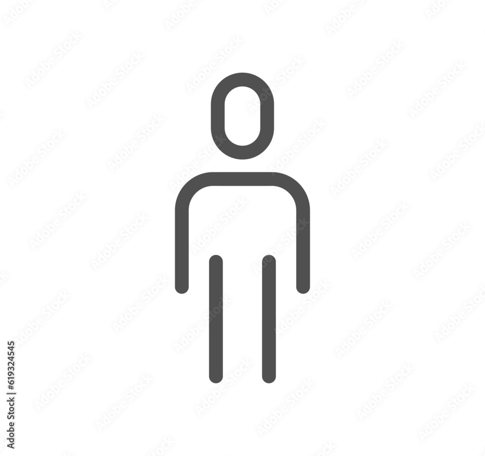 People related icon outline and linear vector. People related icon outline and linear vector.