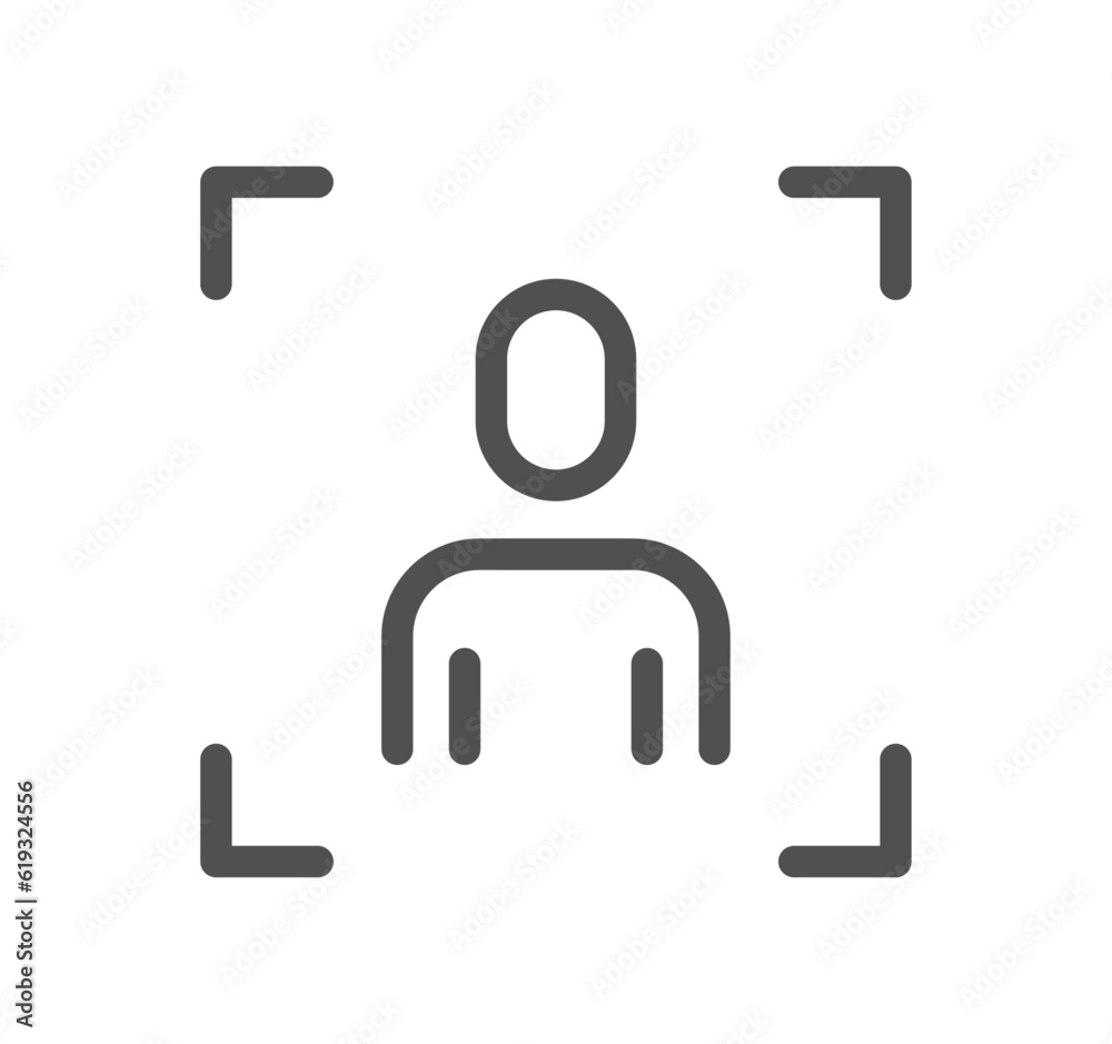 People related icon outline and linear vector. People related icon outline and linear vector.