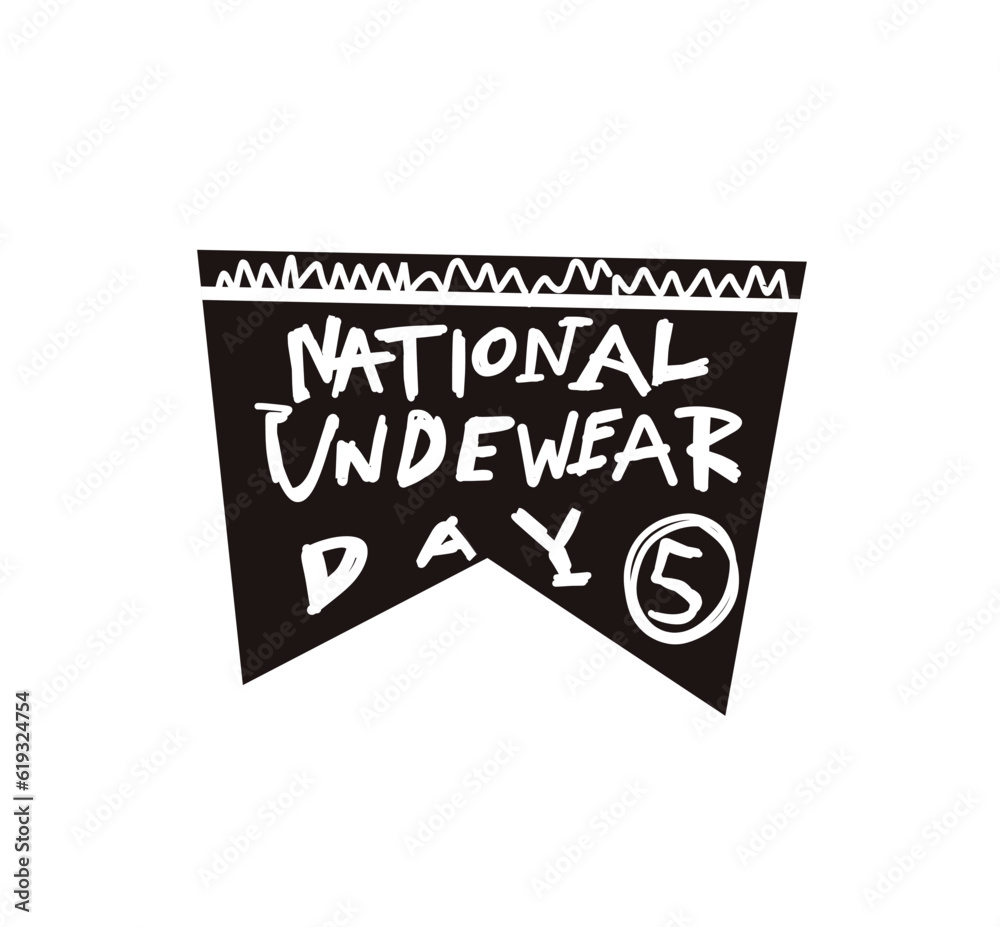 vector illustration National Underwear Day vector illustration National Underwear Day