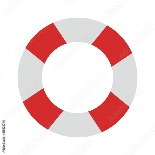 lifebuoy isolated on white