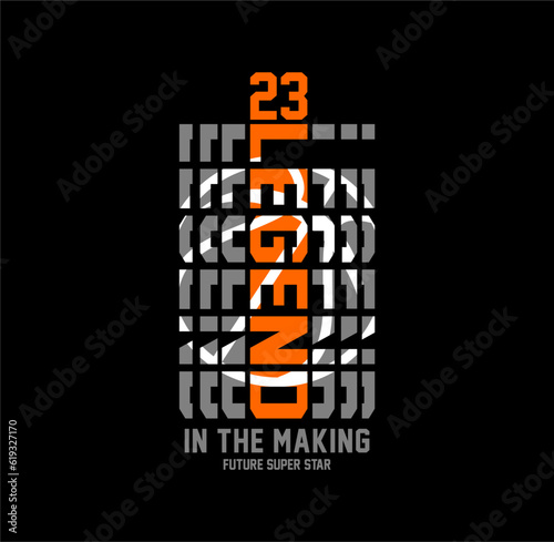 Legend In The Making basketball championship, tees design vector illustration.