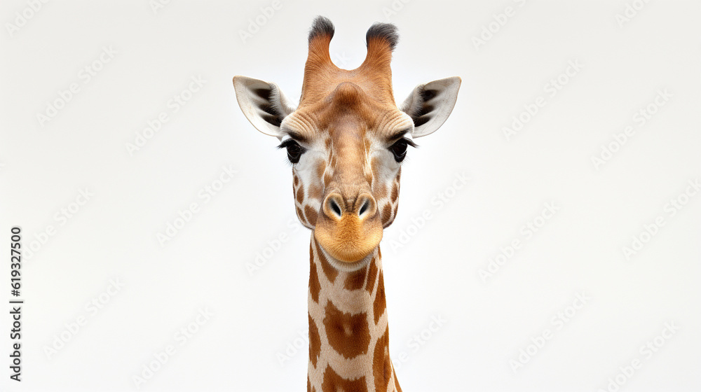 Giraffe (Giraffa). AI Generated