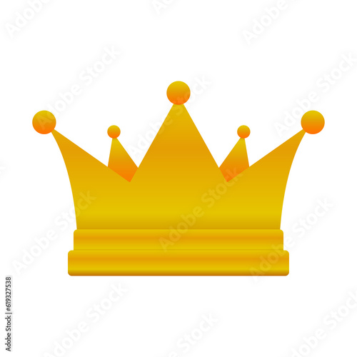 Gold crown. king, queen, princess crown ,champions, winner and others. Vector illustration on a white background.