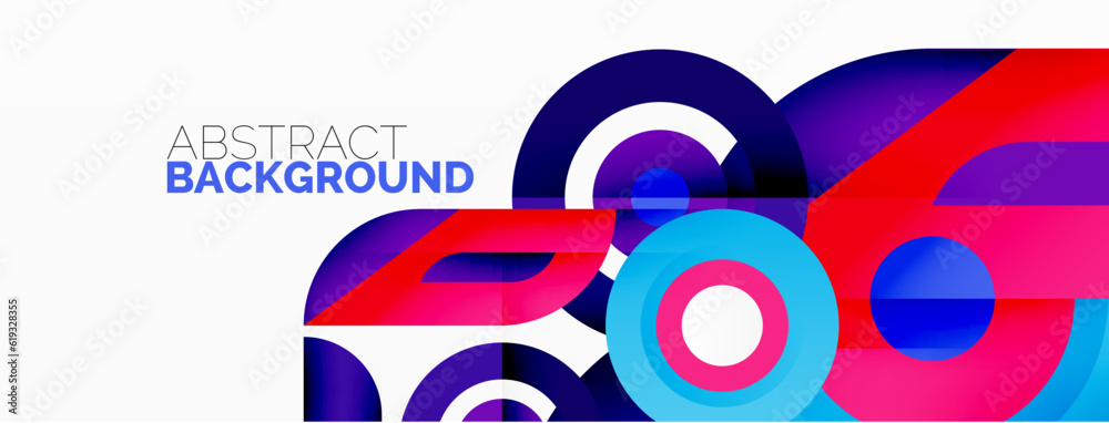Rings and circles geometric abstract background for wallpaper, banner, backdrop Rings and circles geometric abstract background for wallpaper, banner, backdrop