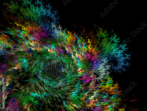 Imaginatory fractal abstract background Image