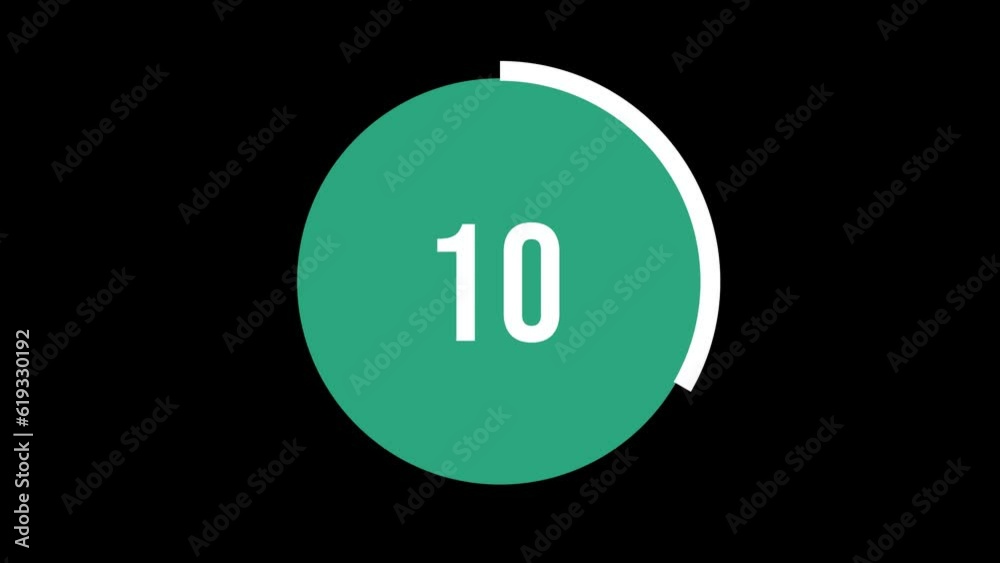it's fully transparent you can can use easily in your video. 10 second  pamela reif alpha channel Countdown timer with transparent background. after effects countdown timer for your workout video, liv