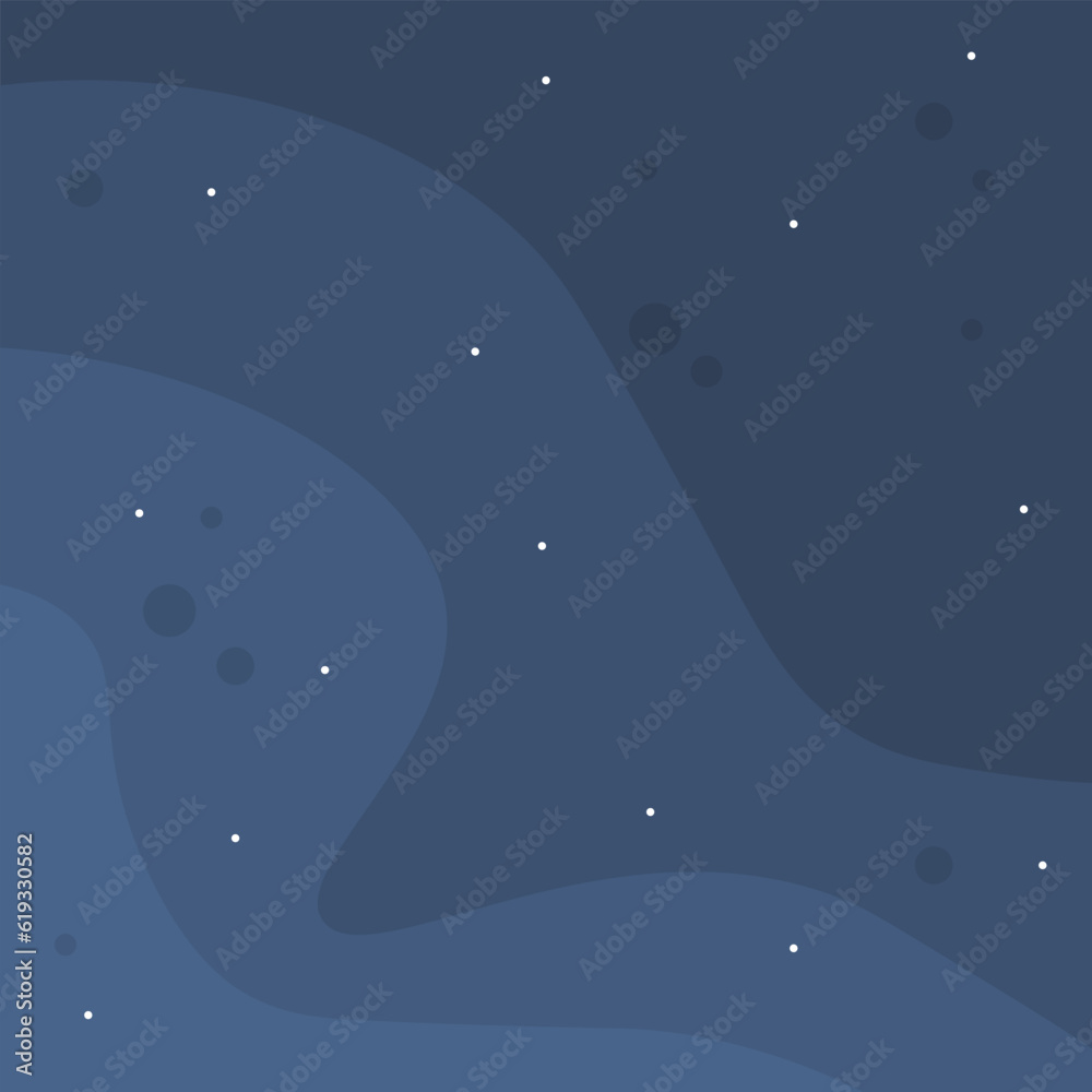 Abstract Background Night Sky Diagonal Waves Dots Dark Blue Vector Design