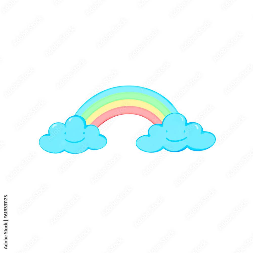 rainbow and clouds rainbow and clouds