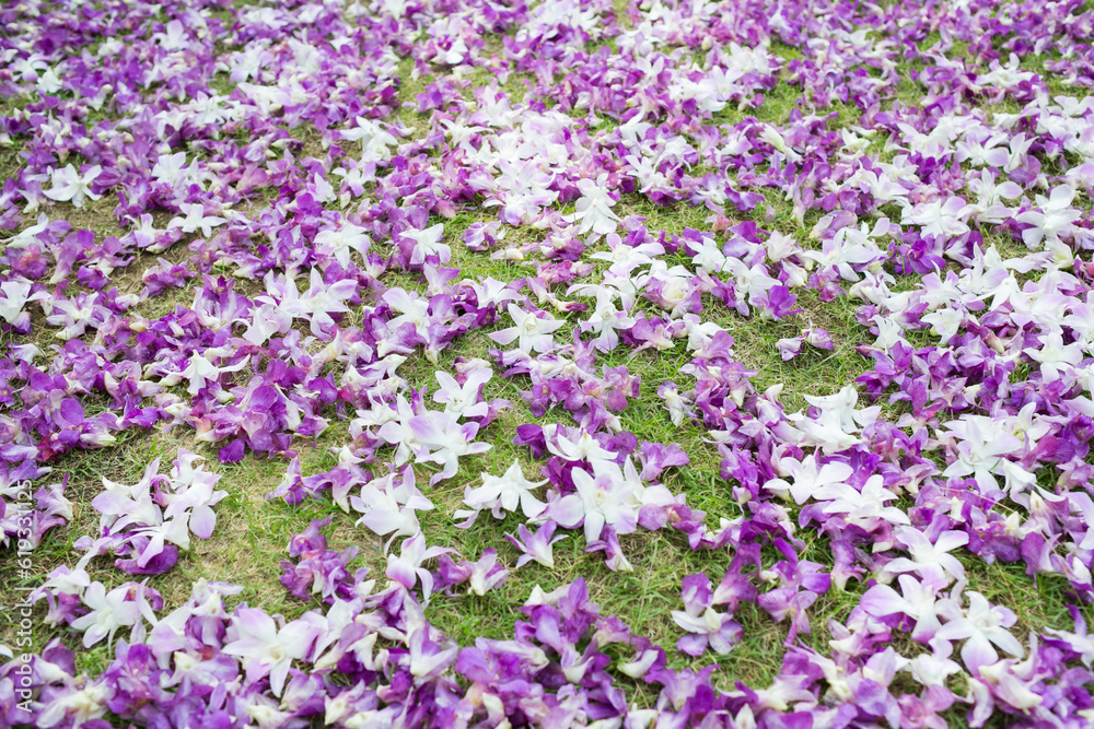 Floral arrangement at a wedding ceremony in Thailand.