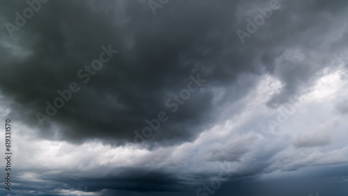 Dark sky with stormy clouds. Dramatic sky ,Dark clouds before a thunder-storm.