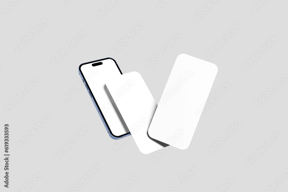 Screen and Smartphone Mockup for UI Design Screen and Smartphone Mockup for UI Design